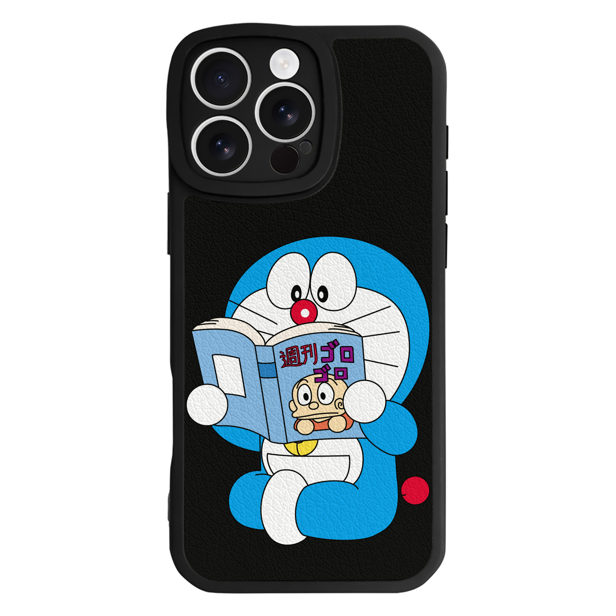 （画像用） ドラえもん Doraemon 【iPhone 16シリーズ対応】シリコンスマホケース（レザー調） 材質：シリコン